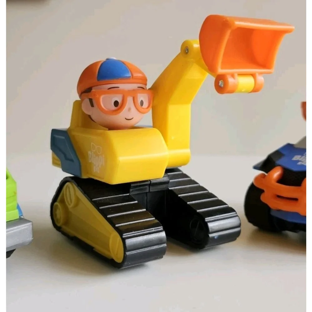 Blippi Mini Vehicles Lot of 3 - Excavator, Garbage Truck & Blippi Mobile 2019